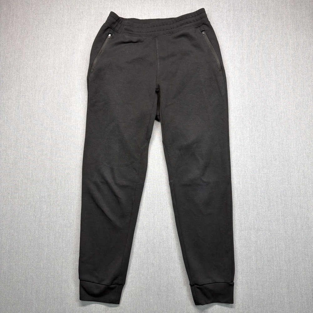 Uniqlo Pants Fleece Sweatpants Mens Medium Black Stretch Jogger Workout Running